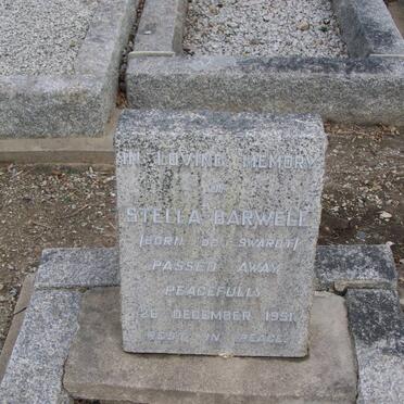 BARWELL Stella nee DE SWARDT -1951