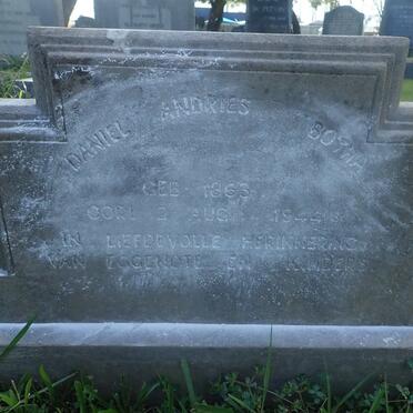 BOTHA Daniel Andries 1863-1944