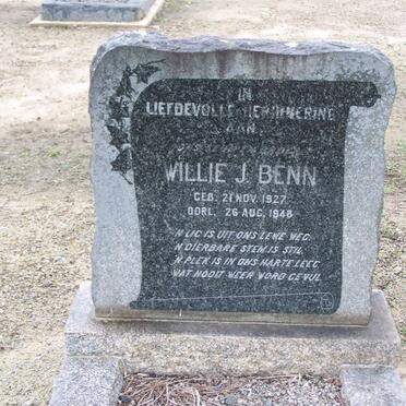 BENN Willie J. 1927-1948