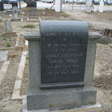 BRITZ Johan Christian Jacob 1900-1950