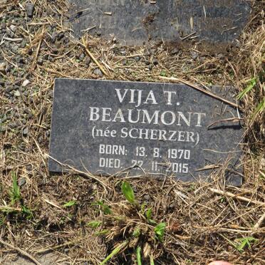 BEAUMONT Vija T. nee SCHERZER 1970-2015