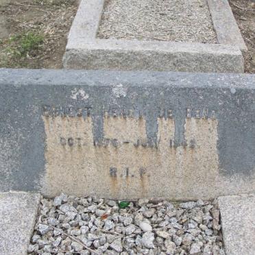 BENE Ernest Henry, de 1876-1942