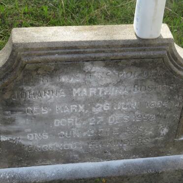 BOSHOFF Johanna Marthina 1884-1953