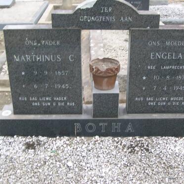 BOTHA Marthinus C. 1857-1945 &amp; Engela LAMPRECHT 1879-1945