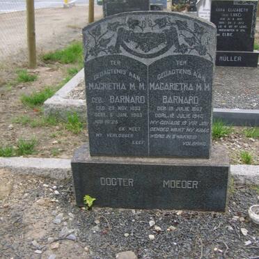 BARNARD Magarietha M.M. 1867-1940 :: BARNARD Magrietha M.M.1893-1983