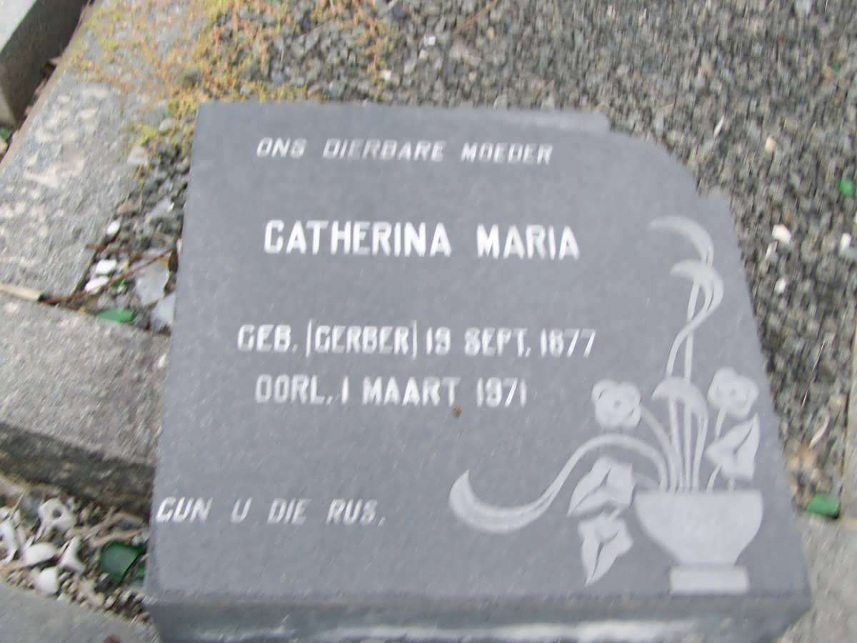 BOTHA Catherina Maria nee GERBER 1877-1971