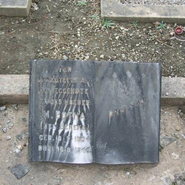 BOTHA M. nee BENEKE 1904-1945