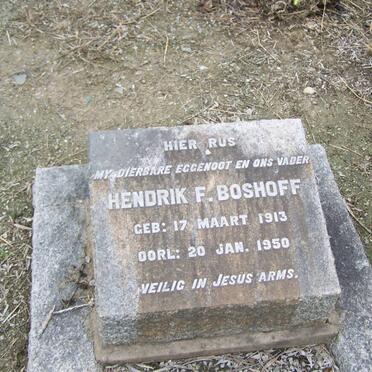 BOSHOFF Hendrik F. 1913-1950