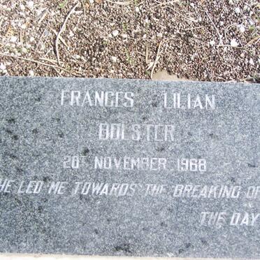 BOLSTER Frances Lilian -1968
