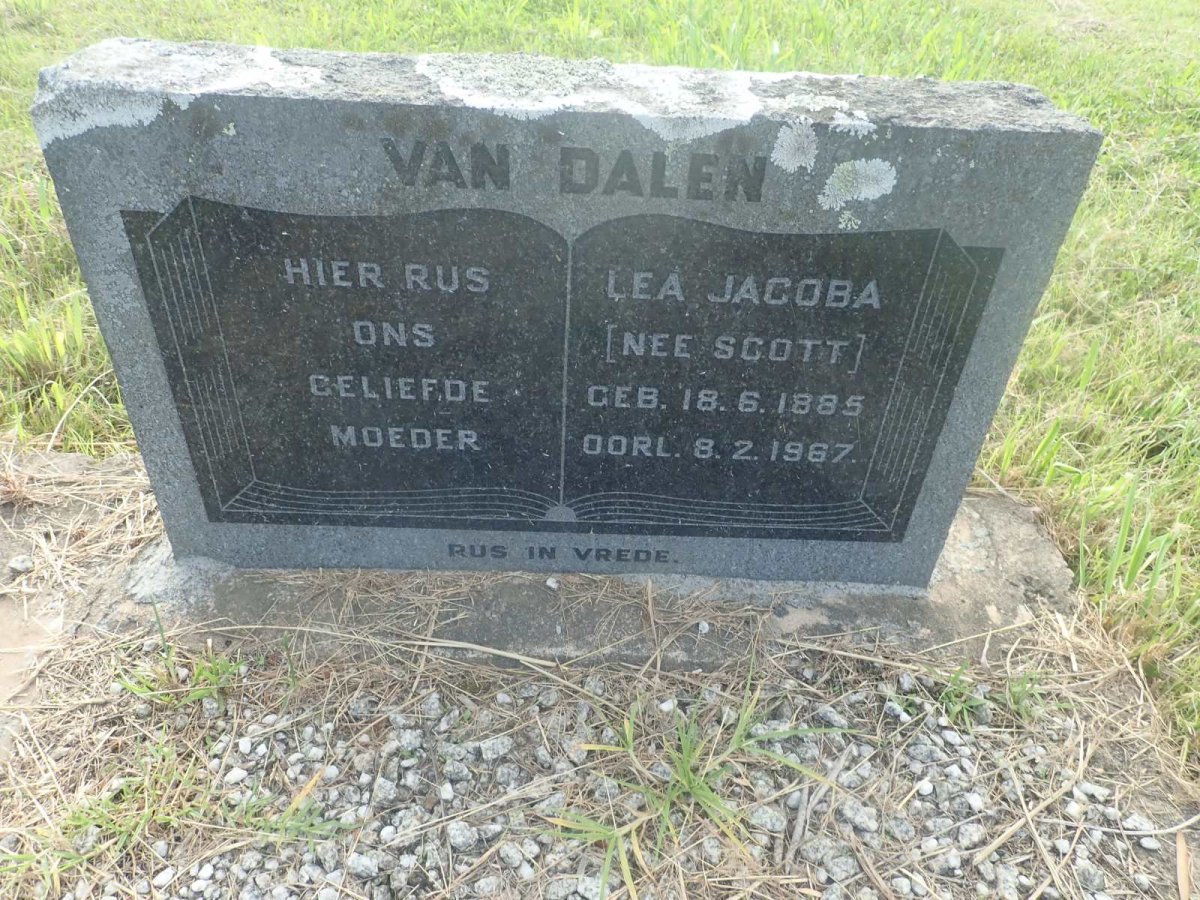 DALEN Lea Jacoba, van nee SCOTT 1885-1967