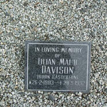 DAVISON Lilian Maud nee CASTERTON 1903-1992