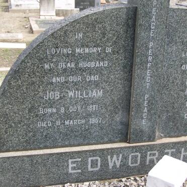EDWORTHY Job William 1881-1957 &amp; Eliza Mary KWANKIS 1883-1962