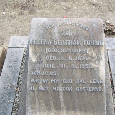 FOURIE Helena Bertram nee STANDER 1877-1952