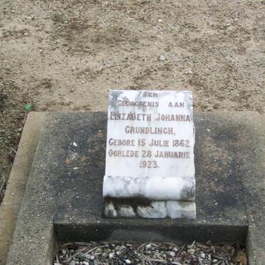 GRUNDLINGH Elizabeth Johanna 1862-1923