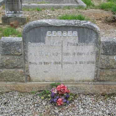 GERBER Christiaan E.E. 1875-1948 &amp; Frances A. 1879-1936