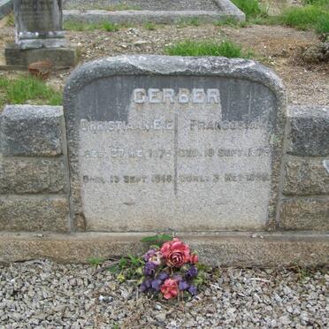 GERBER Christiaan E.E. 1875-1948 &amp; Frances A. 1879-1936