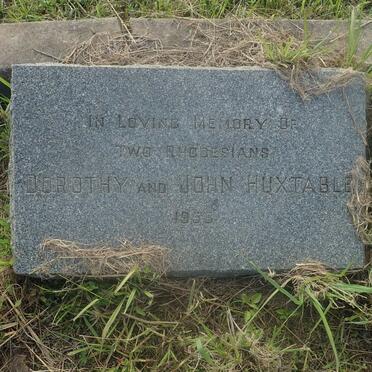 HUXTABLE John & Dorothy