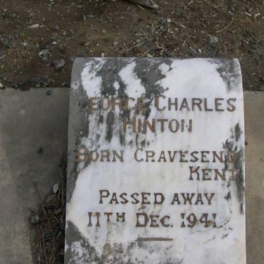 HINTON George Charles -1941