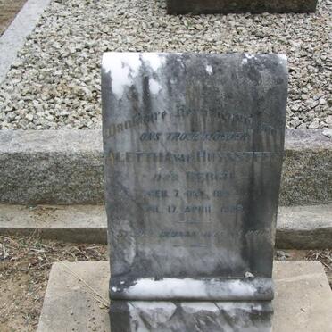 HUYSSTEEN Alettha, van nee BERGH 1859-1929