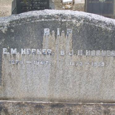 HORNER B.J.M. 1873-1959 &amp; E.M. 1879-1946
