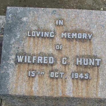 HUNT Wilfred C. -1945