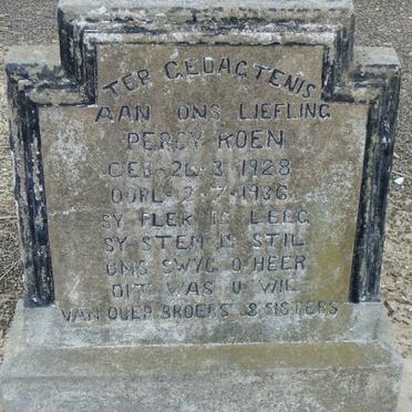 KOEN Percy 1928-1936