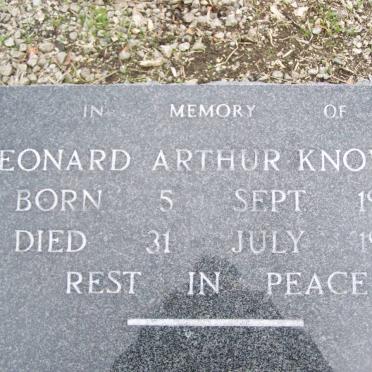 KNOWLES Leonard Arthur 1906-1960