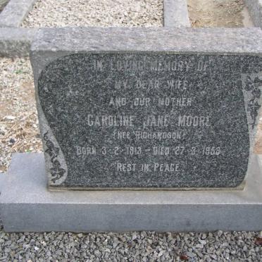MOORE Caroline Jane nee RICHARDSON 1913-1958