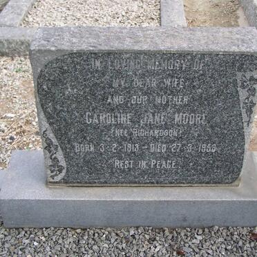 MOORE Caroline Jane nee RICHARDSON 1913-1958