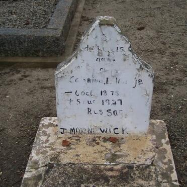 MORNEWICK C?. E. Hentje 1875-1927