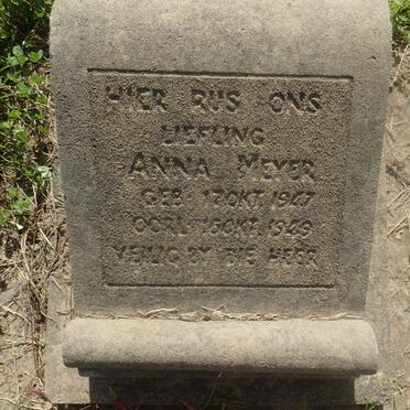 MEYER Anna 1947-1949