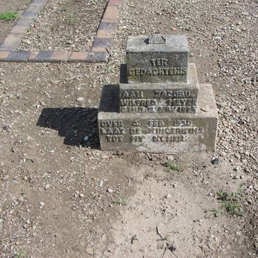 MEYER Jacobus Wilfred 19??-1930