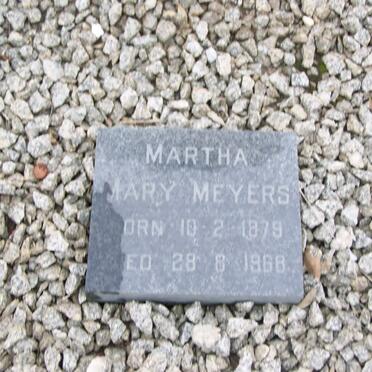 MEYERS Martha Mary 1879-1968