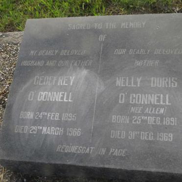 O'CONNELL Geoffrey 1895-1966 &amp; Nellie Doris ALLEN 1891-1969
