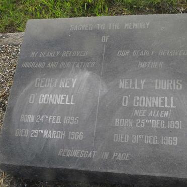 O'CONNELL Geoffrey 1895-1966 &amp; Nellie Doris ALLEN 1891-1969