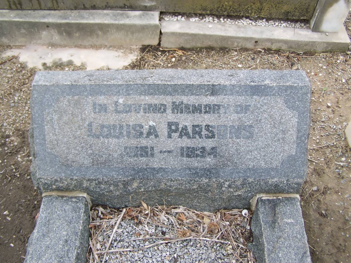 PARSONS Louisa 1851-1934