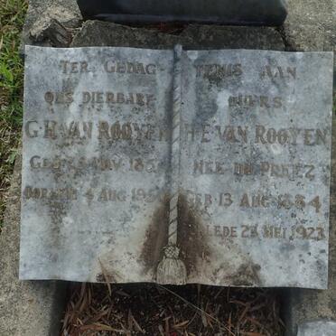 ROOYEN G.H., van 1857-1950 & H.E. DU PREEZ 1884-1923