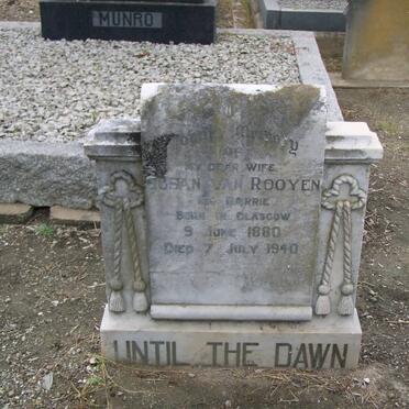 ROOYEN Susan, van nee BARRIE 1880-1940