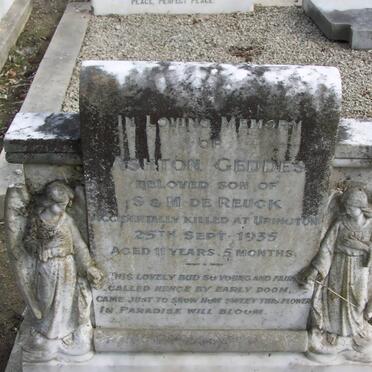 REUCK Ashton Geddes, de -1935