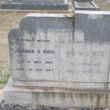 ROOS Jan W.C. 1896-1951 &amp; Johanna S. 1894-1967