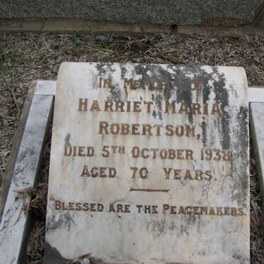 ROBERTSON Harriet Maria -1938