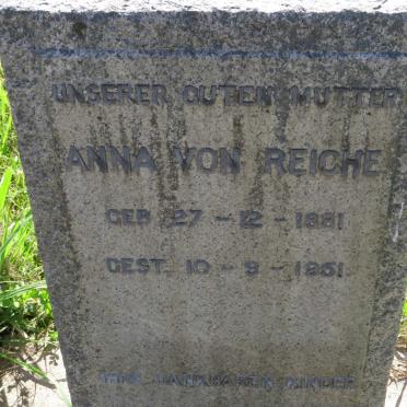REICHE Anna, von 1881-1951