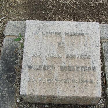 ROBERTSON Wilfred 1893-1944