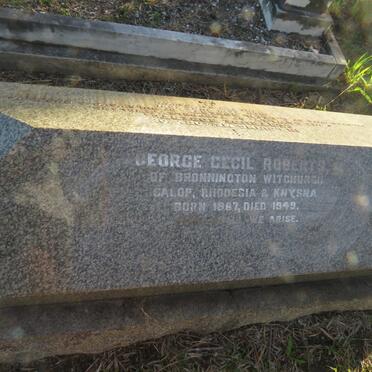ROBERTS George Cecil 1867-1949