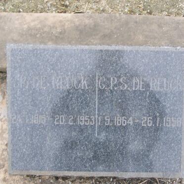 REUCK C.P.S., de 1864-1958 :: REUCK P., de 1915-1953