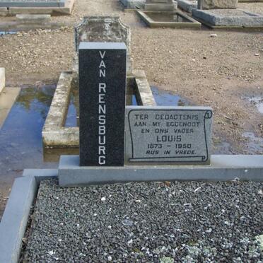 RENSBURG Louis, van 1873-1950 &amp; Johanna Cornelia 1893-1983