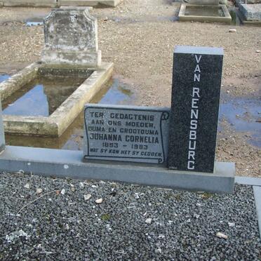 RENSBURG Johanna Cornelia, van 1893-1983
