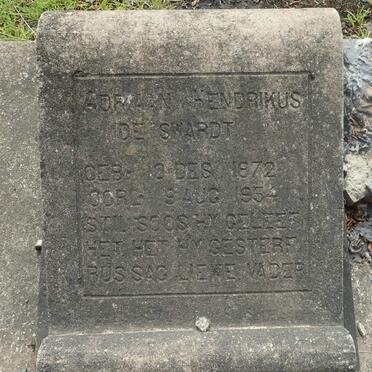 SWARDT Adriaan Hendrikus, de 1872-1954