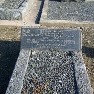 STANDER Margaretha Sophia 1898-1940