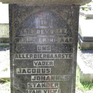 STANDER Jacobus Johannes 1854-1944